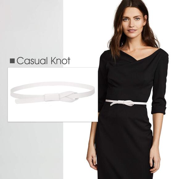 Pu Leather Skinny Waaist Belt For Women Dresses Adjustable Thin Waist Belt For🤚 - Picture 8 of 9